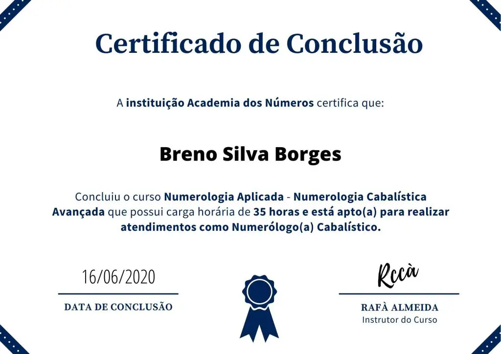 curso de numerologia certificado